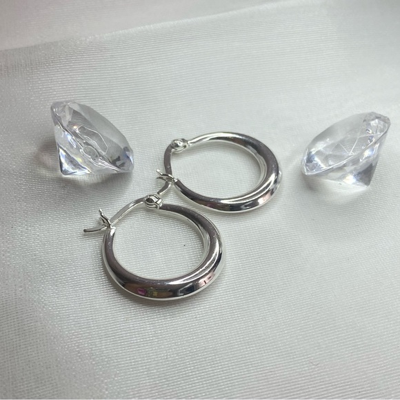 925 STERLING SILVER HOOP EARRINGS - Picture 5 of 6